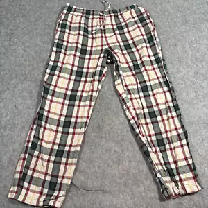 L.L Beans Herren Pyjamahose Gr. Large schwarz rot kariert Kordelzug Gummizug - Bild 1 von 7