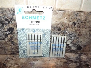 5 PACK SCHMETZ STRETCH SEWING MACHINE NEEDLES & Universal 5 pack - Picture 1 of 1