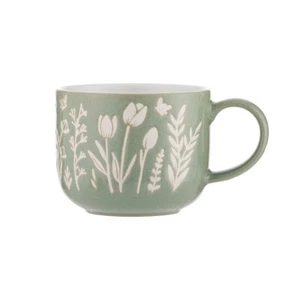 Mason Cash In the Meadow 13.5oz Mug | Green Tulip - Picture 1 of 2
