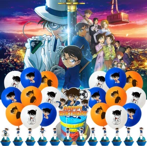 Detective Conan Forniture per Feste Decorazione Set Palloncini Cake Topper Striscione - Foto 1 di 7