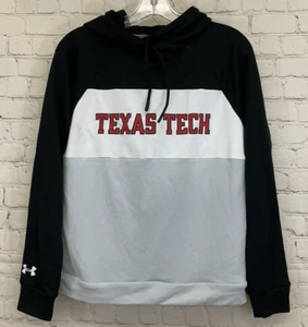 Under Armour Womens Qualifier 1351234 Texas Tech S Black White Gray Hoodie NWT - Picture 1 of 6