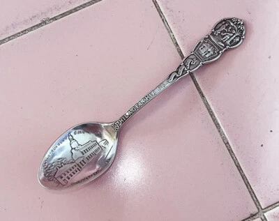 Cuchara de recuerdo de plata esterlina Independence Hall Philadelphia PA Liberty Bell Foto 1 de 4