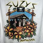 Suzy’s Tiki Bar Motorcycle Sebastian Florida T Shirt Size Medium White