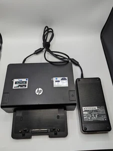 HP 2012 230W Advanced Docking Station WITH Adapter A7E38AA#ABA HSTNN-I10X - Picture 1 of 11