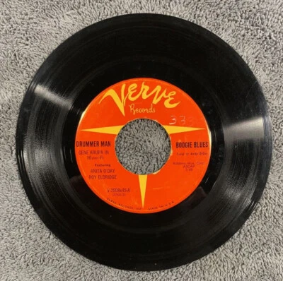 Drummerman (Gene Krupa), Boogie Blues / Let Me Off Uptown , 7" 45rpm, 1958 Foto 1 de 3