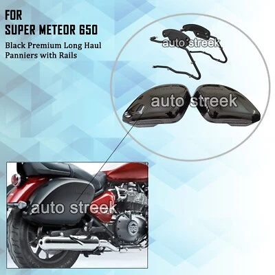 Originale Royal Enfield Super Meteor 650 Packtaschen links und rechts mit Reling - Image 1 of 4