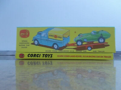 Corgi GS 17 Repo Box Ecurie Land-Rover, B.R.M. Racing Car + Trailer - Bild 1 von 4
