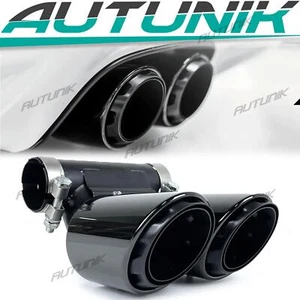 Black Triple Exhaust Tip For Porsche 718 Cayman Boxster Base/T/S/GTS 2.0/2.5L - Picture 1 of 12