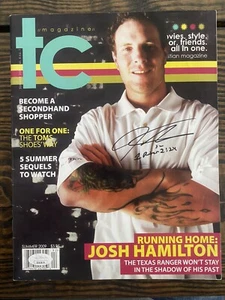 Josh Hamilton Autograph W/ Inscription Magazine MLB Texas Rangers JSA Authentic - Picture 1 of 3