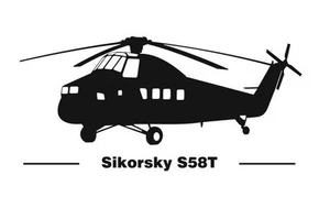 Sikorsky S58T Aufkleber - Bild 1 von 1