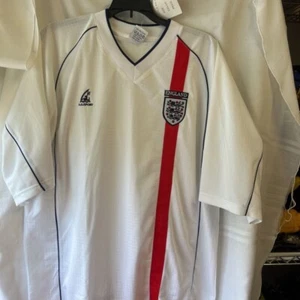 A.G. Maglia Calcio Sportiva Uomo Inghilterra Nazionale Coppa del Mondo Bianca 12/46 Nuova - Foto 1 di 4