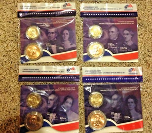 2009 PRESIDENTIAL $1 GOLD DOLLAR COIN & FIRST SPOUSE US MINT MEDAL SETS * ALL  4 - Picture 1 of 5