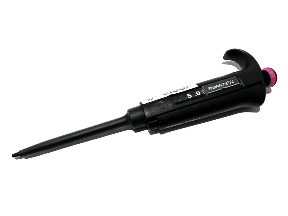 Pipeta de laboratorio FINNPIPETTE F2 de un solo canal (rosa) 1-10 μL 4642030 Foto 1 de 1