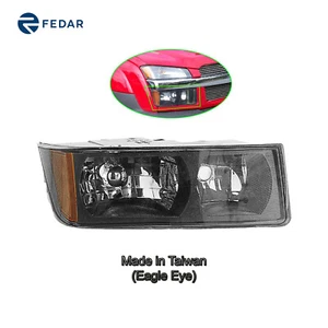 Headlight Lamp Fit 2002 03 04 05 06 Chevy Avalanche Body Cladding Passengr Right - Picture 1 of 3