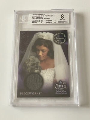 2003 Inkworks CHARMED Costume ALYSSA MILANO Screen Worn Wedding Veil Relic BGS - Image 1 of 4