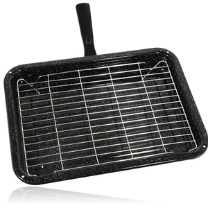 Sartén y estante esmaltados de una sola manija premium para horno cocina LOGIK - Imagen 1 de 12
