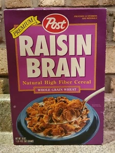 RARE SEALED 1994 Post Raisin Bran Cereal Box Movie Prop (A1) - Picture 1 of 14