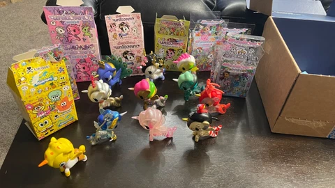 Tokidoki Unicorno and Mermicornio LOT OF  11 with 3 mermicornio zipper pulls Cover