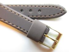 Rodania taupe 13 MM vintage 1970's suede finish watch band strap