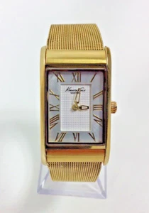 Kenneth Cole New York Womens White Dial Gold Tone Watch KC4953 New Battery - Picture 1 of 17