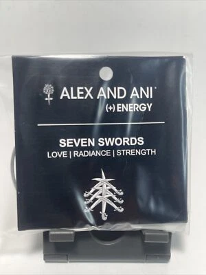 ALEX ANI Plata y Bronce "Siete Espadas" Metal Dije Brazalete Conjunto Foto 1 de 3