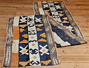 Tela larga de tela de fibra de planta textil Raffia arte africano arte tradicional, Congo - Imagen 1 de 5