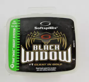 Confezione 16 Tacchetti Golf Spikes Vedova Nera Nuovi Twist Rapido - Foto 1 di 2