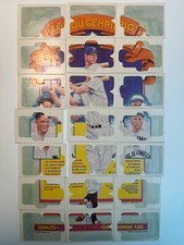 Lou Gehrig 1985 Donruss Diamond King Complete 21-card Puzzle