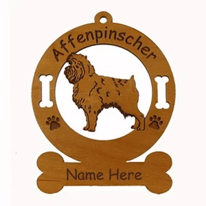 Affenpinscher Standing #3 Dog Ornament Personalized With Your Dogs Name 1015 - Picture 1 of 1