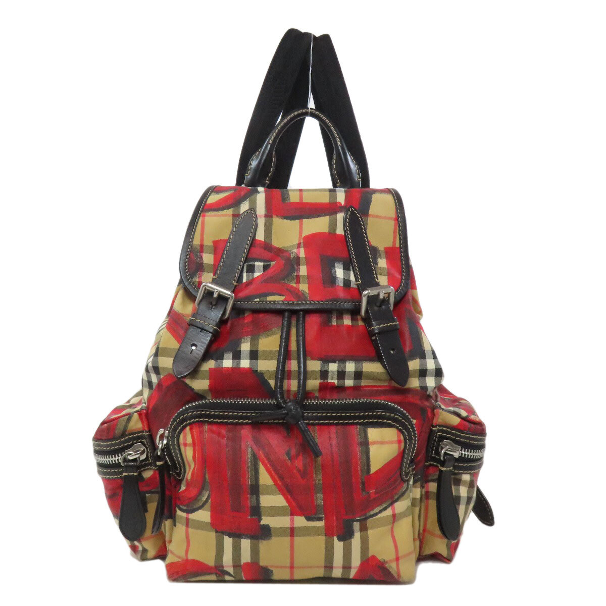 【美品】BURBERRY リュック　ナイロン×レザー　ノバチェック　保存袋付き 楽天市場】□新品同様□ BURBERRY バーバリー ノバチェック