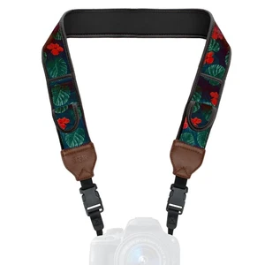 Camera Strap with Tropical Neoprene Design and Quick Release Buckles - Picture 1 of 9