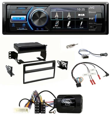 JVC Bluetooth Lenkrad USB DAB Autoradio für Nissan Tiida Versa 07-11 C11 piano - Bild 1 von 4