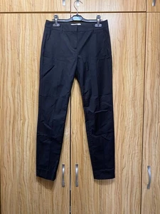 DOROTHEE SCHUMACHER BLACK STRETCH COTTON BLEND CHINO OFFICE TROUSERS-1 - Picture 1 of 11
