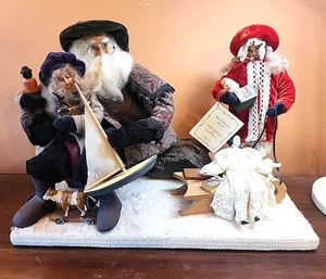 Norma DeCamp Victorian Santa Claus, Children Diorama Christmas Past House Hatten - Picture 1 of 15