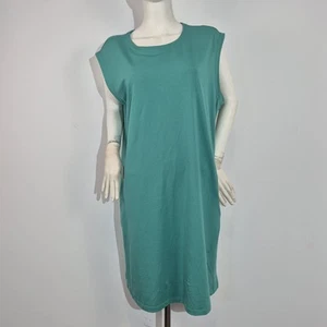 EILEEN FISHER Women's Dress Size XL Green Shift Dress Stretch Jersey Tank (59) - Picture 1 of 11