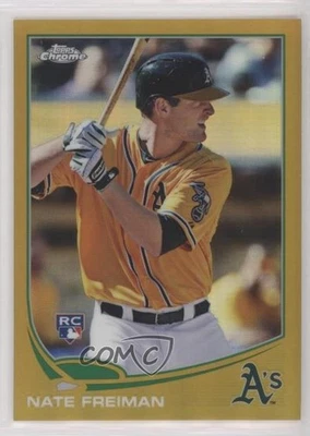 2013 Topps Chrome Gold Refractor /50 Nate Freiman #97 Rookie RC - Image 1 of 2