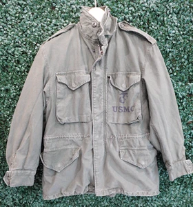 US Military Corp M-1951 Jacket Olive Green 107 OG-107 Short Small 50s Vintage - Picture 1 of 11