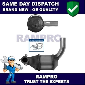 Rampro Front Cat Converter + Fitting Kit Fits Vauxhall Corsa Astra Fiat Doblo - Picture 1 of 9
