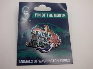 Seattle Mariners - 2025 - Pin of the Month - Thank You Fans Animals Pin - Picture 1 of 4