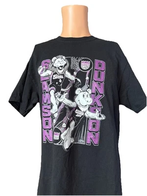 Camisa negra vintage Sacramento Kings Slamson & Dunkson talla grande mascotas Foto 1 de 4