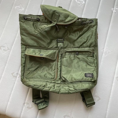Raro PORTER Tanker Mochila Verde Salvia Nylon Yoshida Bolso Japón Mochila Usado Foto 1 de 4