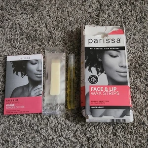 Tiras de cera rostro y labios 20 unidades de Parissa abiertas dañadas caja tiras nuevas selladas - Imagen 1 de 5