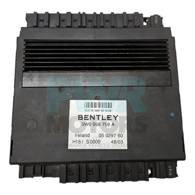 BENTLEY Continental Gt Front Passenger Seat Control Module Left Side 3W0959759A - Image 1 of 4