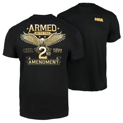 Camiseta NRA Armada con la 2ª Enmienda (2X)- Negra Foto 1 de 3