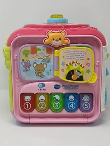 VTech Sort and Discover Activity Cube, Learning Toy for Baby Toddler,No Blocks - Picture 1 of 5