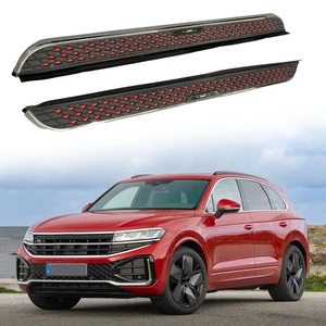 2Pcs Running Board Side Steps Pedals Nerf Bar Fits for VW Touareg 2019-2025 - Picture 1 of 23