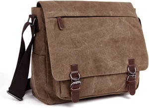 LOSMILE Umhängetasche Herren Schultertasche 16 Zoll Kuriertasche Canvas Laptop T - Bild 1 von 12