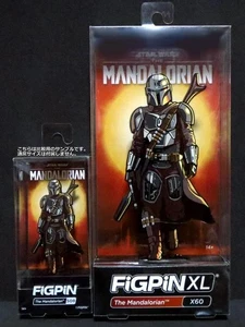 The Mandalorian Metal Pin Badge Figpin Double Normal Size Used - Picture 1 of 4