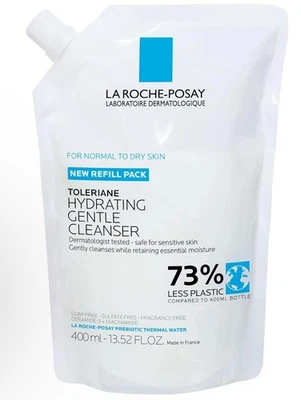 Limpiador facial hidratante La Roche-Posay Toleriane recarga 400 ml EXP 06/2027 Foto 1 de 2