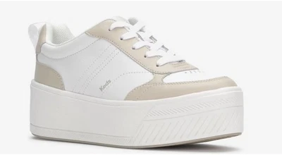 Keds Skyler II Woman’s Size 8.5 White Beige Leather Platform Sneakers - Image 1 of 4
